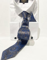 Grijs-blauwe Stropdas/vlinderdas